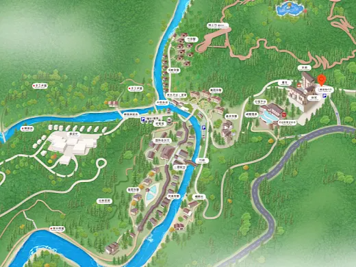 梁溪结合景区手绘地图智慧导览和720全景技术，可以让景区更加“动”起来，为游客提供更加身临其境的导览体验。